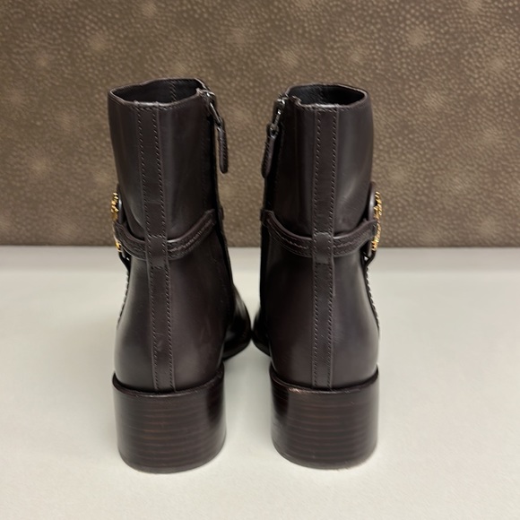 🔥🔥🔥Tory Burch Miller Brown Leather Boots - Picture 4 of 13